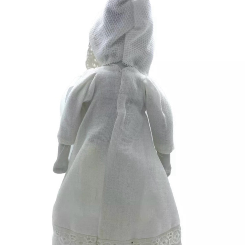 8" Antique Vintage Doll Porcelain Chest Head Hands Legs - Picture 4 of 7
